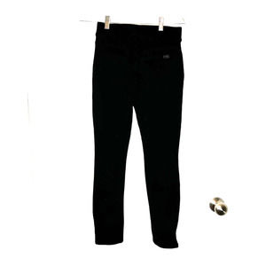 Jen7 Black Comfort Skinny Pull-on Pants Size 2 Ankle Length Elastic Waist